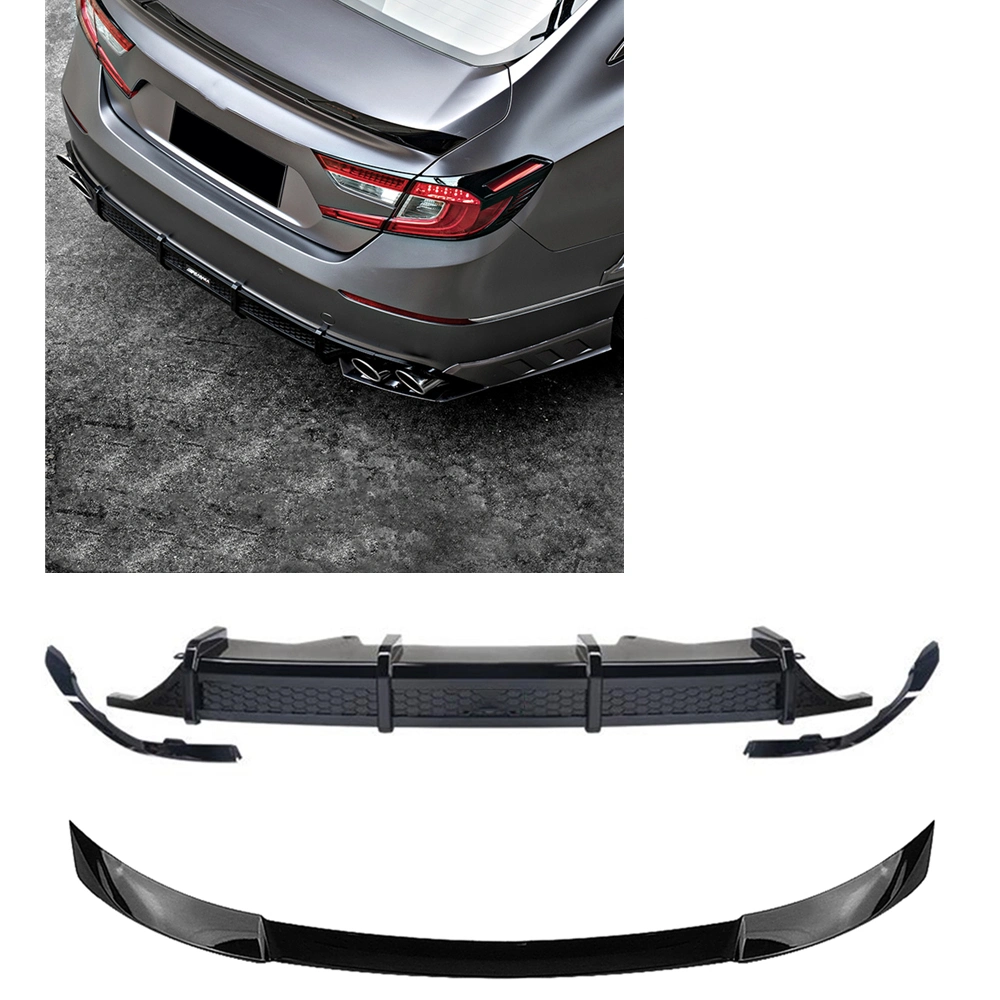 Auto Body Part Body Kits with Diffuser Rear Spoiler for 2018 2019 Honda Accord